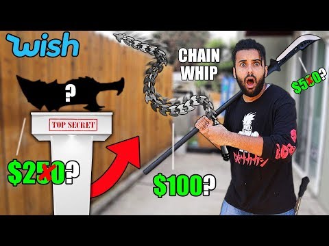 Guess The Price Of The WEAPON, You Keep It $500 CHALLENGE *MORTAL KOMBAT* RAZOR CHAIN WHIP!..