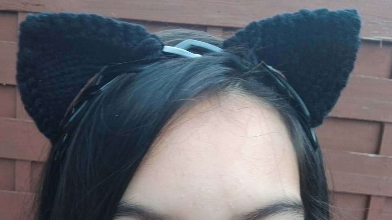 Oreilles de chat au tricot facile à faire