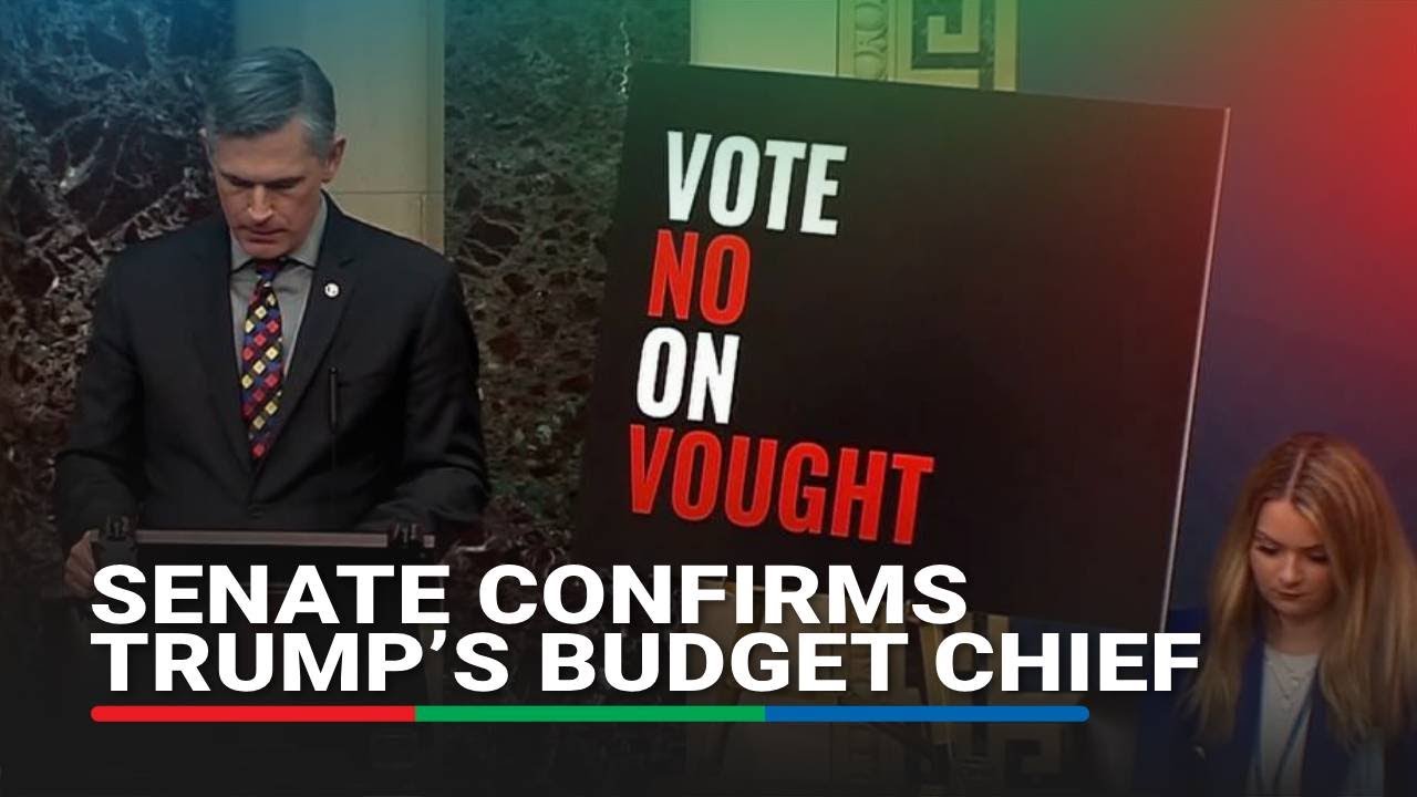 US Senate confirms Trump budget director pick Vought