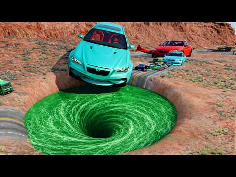 🔥 BIG & SMALL CARS vs GIANT PIT #121 💥 – BeamNG.drive Extreme Crash Challenge | Impala BeamNG