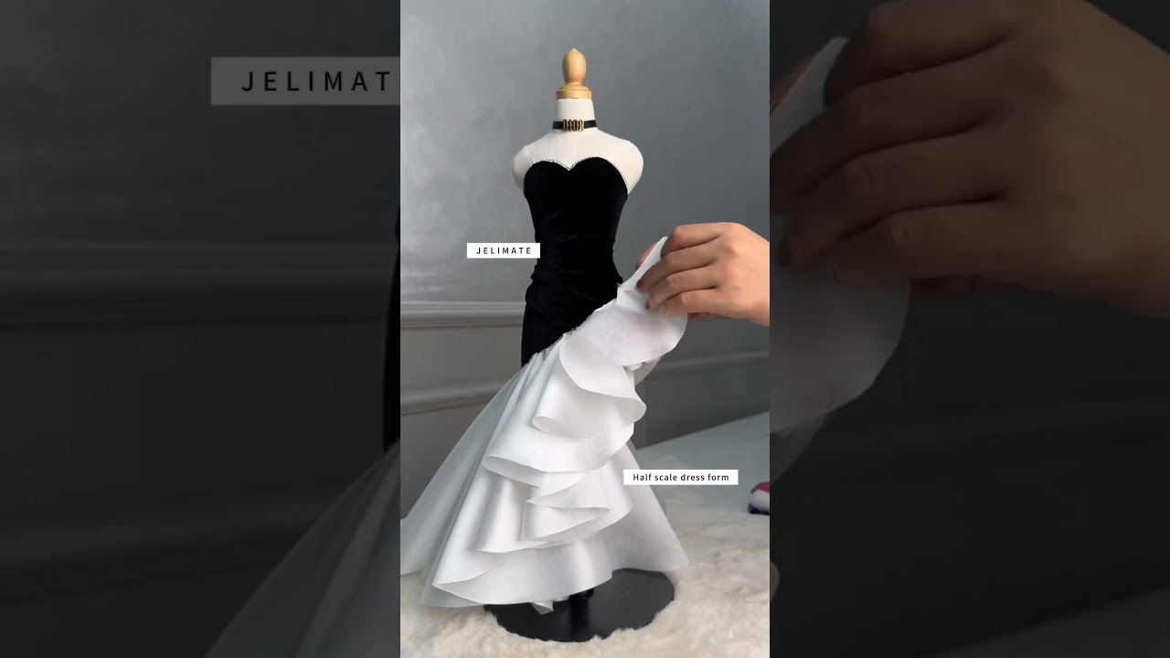 How To Use Jelimate Female Half Scale Dress Form Tailor Mannequin To Make Sewing And Dress Design?