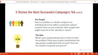 GtoC Session 2: Tips On How to Create A Successful Crowdfunding Project Page