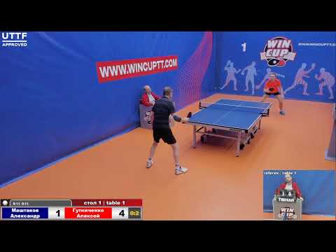 Маштаков Александр 0-3 Гутниченко Алексей  Турнир Восток 4 WIN CUP 20.01.21 Прямая трансляция Зал 1