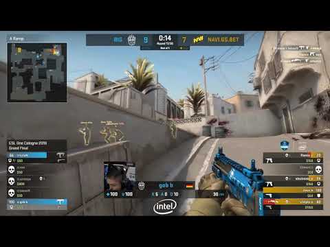 Insane 1 vs 4 clutch gob b / Natus Vincere vs BIG / ESL COLOGNE 2018 - Highlights dust2 08.07.2018