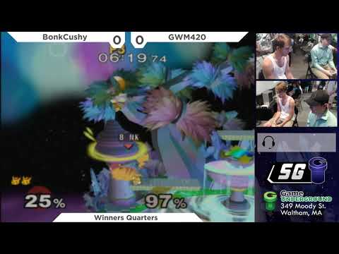 SG 21.4 SSBM - BonkCushy (Pikachu) vs. GWM420 (Fox) - Melee WQF