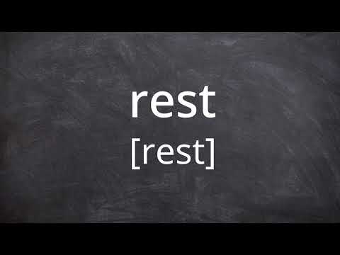REST   Pronunciation in American English