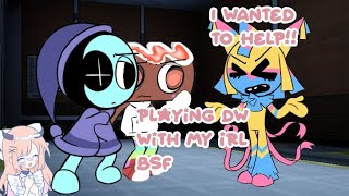 PLAYING WITH MY IRL BSF(yatta tried to grief me)#dandysworld #gameplay #griefing #bsf 