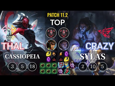 SRB Thal Cassiopeia vs RW Crazy Sylas Top - KR Patch 11.2