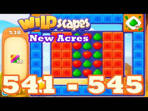 Wildscapes: New Acres Level 541 - 545 HD | 3 match | android | 542 | 543 | 544 | IOS【GameGo Game】