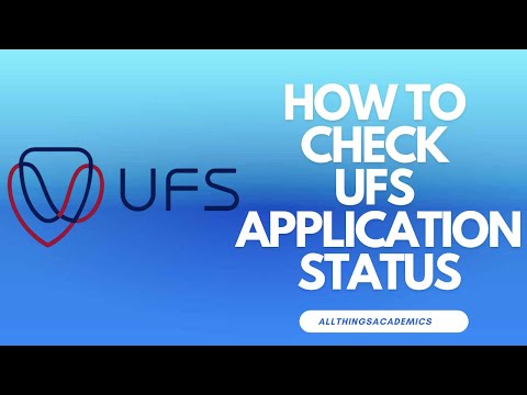 HOW TO CHECK UFS APPLICATION STATUS 2024