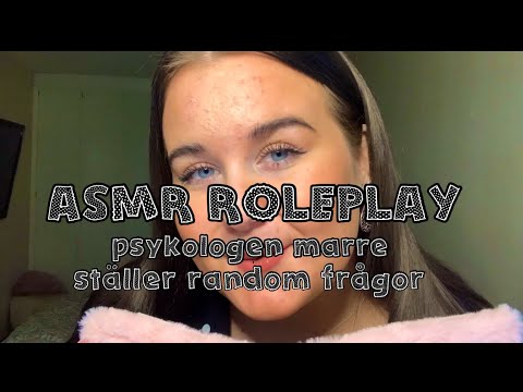 ASMR ROLEPLAY ✨ psykologen marre ställer frågor till dig😋