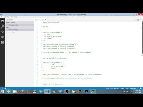 Javascript Es6 Tutorial In Tamil 6 Array Object Destructuring