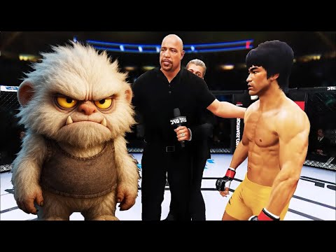 PS5 Bruce Lee vs. Yeti Kid (EA Sports UFC 5)