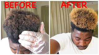 DIY:HOW TO BLEACH MEN HAIR!!