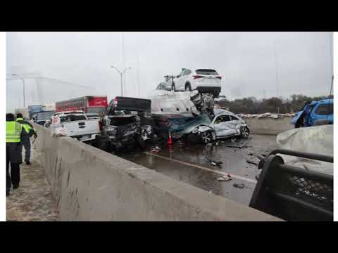 Arlington Ice Highway Crash January 2021