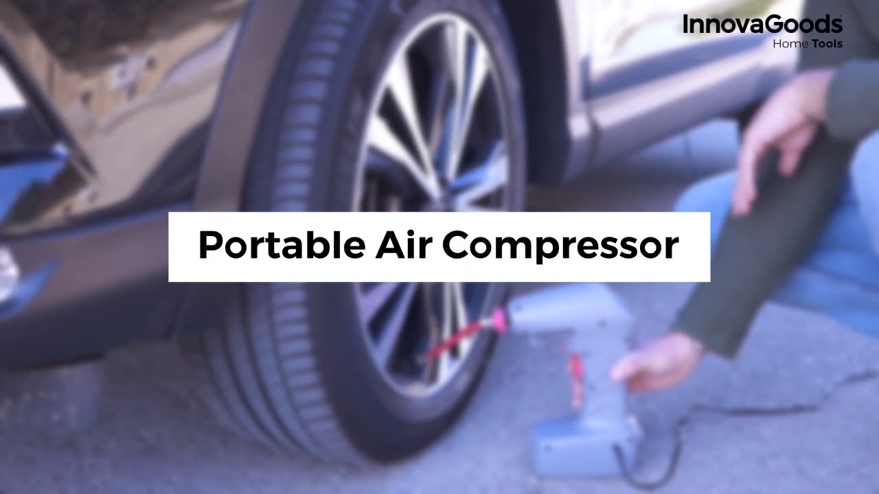 Nešiojamas oro kompresorius su LED lempute. Airpro+ InnovaGoods Home Tools