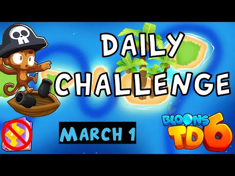 Bloons TD 6 Daily Challenge | Brickells Big Boats | No Hero No MK No Powers | March 1 2023