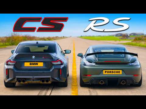 BMW M2 CS vs 포르쉐 GT4 RS - 드래그 레이스!