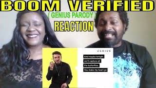 Zane Hijazi - &quot;Boom&quot; Verified (GENIUS PARODY) REACTION