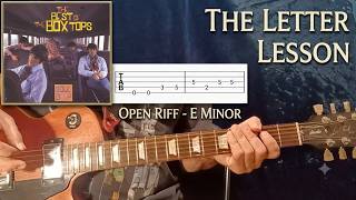 The Letter - The Box Tops - Guitar Lesson With Tabs and Chord Charts
