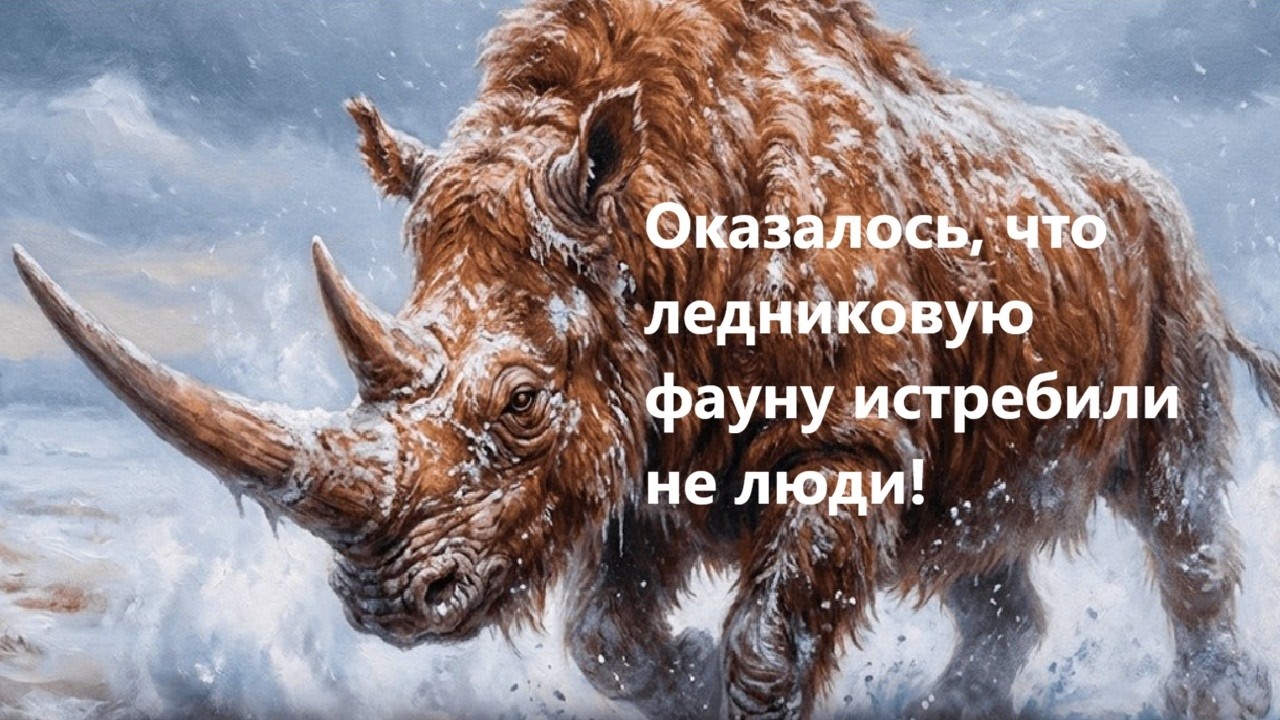 Оказалось, что ледниковую фауну истребили не люди!
