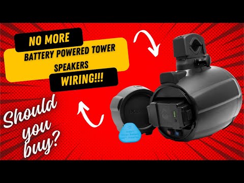 Best Boat Tower Speakers NO WIRING Battery Powered by Sound Extreme. Unboxing, Review, and Install