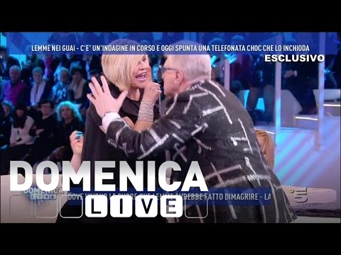 Domenica Live - Rissa sfiorata tra Lemme e l'attrice Rinaldi