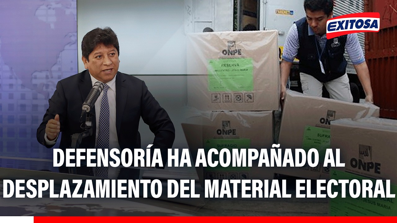 🔴🔵 Defensoría del Pueblo ha acompañado al desplazamiento del material electoral