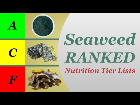 Seaweed Ranked - Nutrition Tier Lists