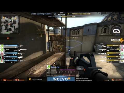 CEVO-Pro CS:GO Season 5: Global Gaming eSports vs. NetcodeGuides.com - Week 1:1 on de_dust2
