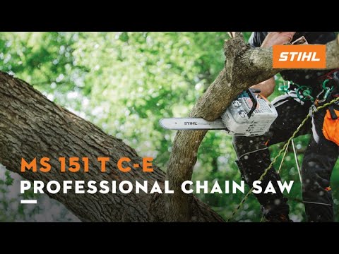 Stihl MS 151 T C-E 12 in. in Greenville, North Carolina - Video 1