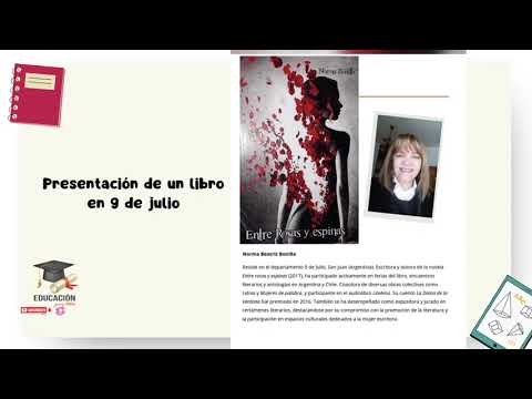 Presentación de un libro en 9 de julio.