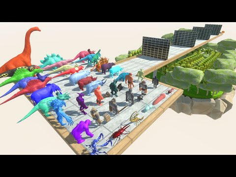 Colors Race To Get a Red Pig #19  - Animal Revolt Battle Simulator