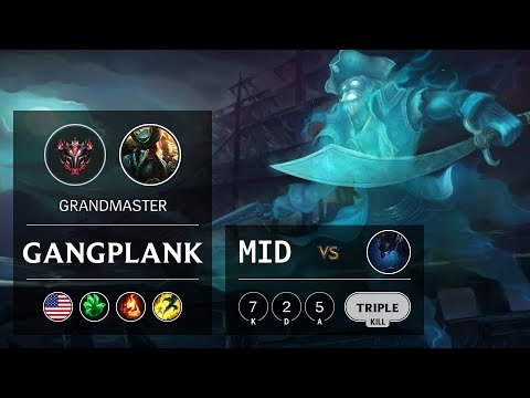 Gangplank Mid vs Nocturne - NA Grandmaster Patch 9.15