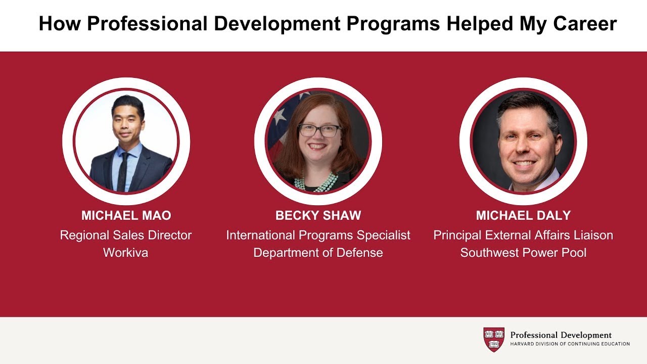 Panel Discussion: How Professional Development Programs Helped My Career