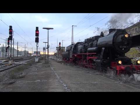 Züge [ICE,RB,GZ] in Fürth(Bay)Hbf+Dampfsonderzug Br. 52 8195-1 nach Rothenburg o.d.T.  am 01.12.2019