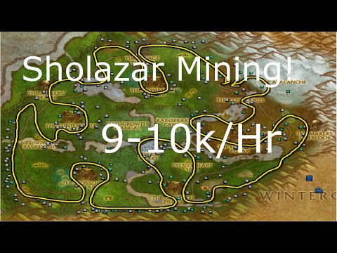 WoW 6.2.2: 9,000-10,000G Per Hour! Sholazar Basin Gem farming- Mining WoD Gold Farming Guide
