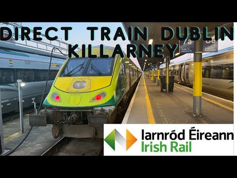 Direct, First Class Exploring Ireland's Scenic Route from Dublin to Killarney by Train🇮🇪   4K