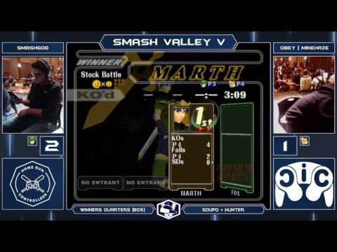 Smash Valley V Melee Singles - VGz | SmashG0D (Marth) vs OBEY | MikeHaze (Fox) - Winners Quarters