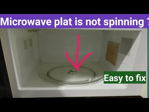 How to fix microwave plat is not spinning ?