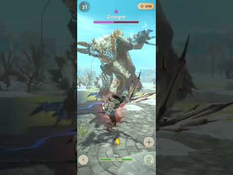 Monster hunter now: Zinogre 6⭐ trying solo hunt with Legiana Bow 7/4