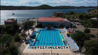 The comparison between Junior Olympic Pool and Olympic Pool
