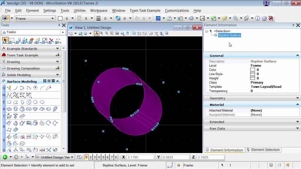Create Solid from Section Elements in MicroStation