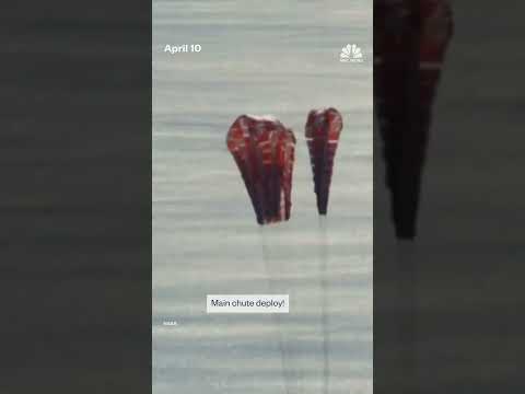 Watch highlights of Artemis II’s return to Earth