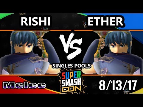 Smash Con 2017 SSBM - VGBC | Rishi (Marth) Vs. Ether (Marth) Smash Melee Pools