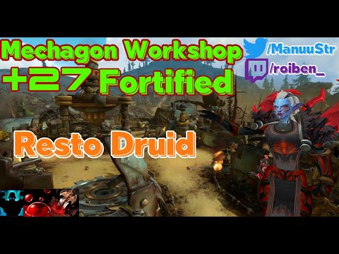 Mechagon Junkyard + 27 Big 2 chest . Resto Druid POV
