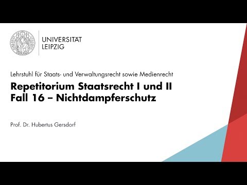 LEO Repetitorium Staatsrecht [Fall 16] – Nichtdampferschutz