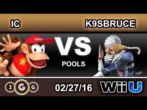 2GGT: EE Saga - IC (Diddy Kong) Vs. K9sBruce (Sheik) Pools - Smash Wii U