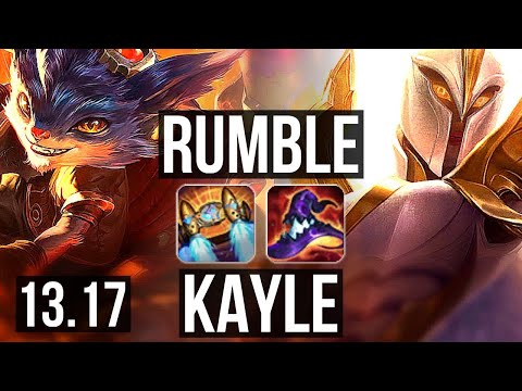 RUMBLE vs KAYLE (TOP) | Rank 4 Rumble, Dominating | KR Challenger | 13.17