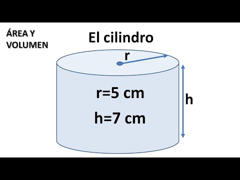 ÁREA Y VOLUMEN DE UN CILINDRO. Ejercicios de cilindros